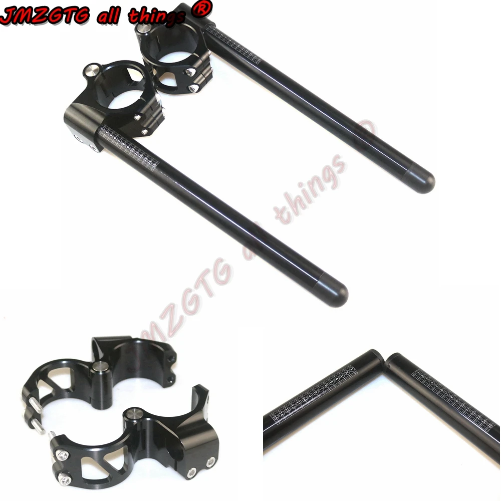 Universal Racing Adjustable CNC 41 50 51 53MM Motorcycle Racing Clip On On Fork Handlebar