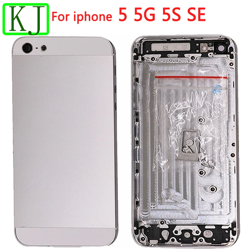 Для iPhone 5 5G 5S SE Задняя крышка батареи металлический корпус среднего шасси+ sim-карта без гибкого трубопровода
