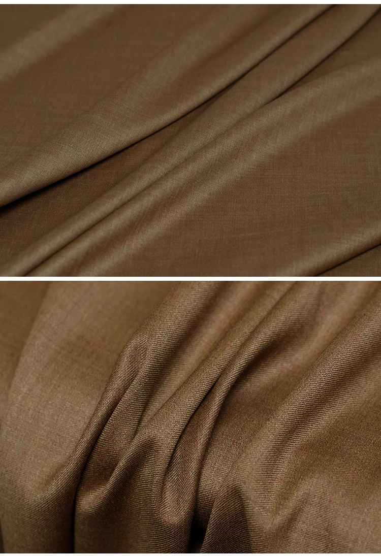 Pearlsilk Golden Australian Wool Worsted Wool Fabrics Garment Material Autumn Women Pants Suits Sewing Cloth Tailor Freeshipping