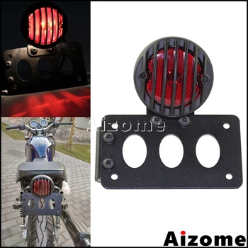 

Motorcycle Side Mount Tail Light Taillight For Harley Sportster Bobber Rear Brake Light Number Plate Bracket Stop Lamp