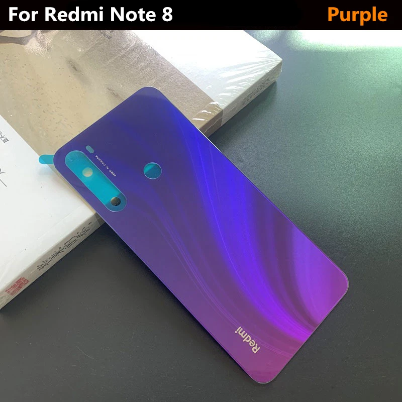 Оригинальное закаленное стекло для Redmi Note 8, задняя крышка для батареи, чехол для Xiaomi Redmi Note 8 Pro, запасные части, крышка для батареи