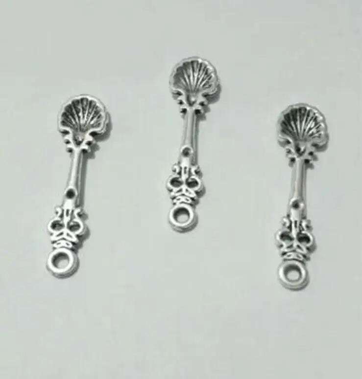 Мини чайная ложка табак Подвески для изготовления ювелирных изделий браслет