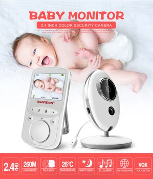 

Wireless LCD VB605 2.4G Audio Video Baby Monitor Safe Care Nanny Music Intercom IR 24h Portable Baby Camera Baby Babysitter