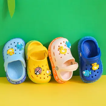 

toddler Summer Children Cartoon Characters Cave Shoes Boys Girls Slippers sandals two wear Antiskid Slippers Beach girls shoes