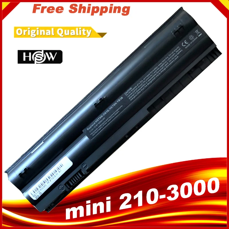 

Аккумулятор для ноутбука HP 646657-251 646755-001 646757-001 HSTNN-YB3A HSTNN-DB3B HSTNN-YB3B Mini 2100 2103 2104 110 200