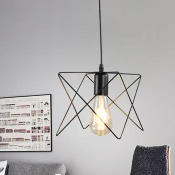 

Pendant E27 Retro Industrial Light American Chandelier Wrought Iron Bar Coffee Shop Chandelier Indoor Hanging Lamp