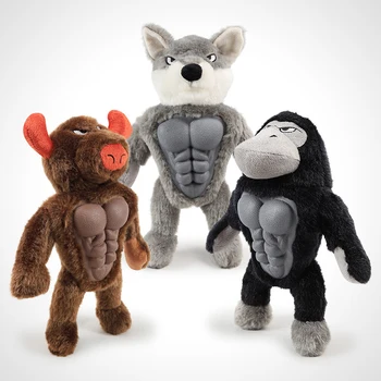 

Interative Toy Plush Puppy Deer for Pet Dogs Cat Chew Squeaking Toy Fun Animals Dog Chew Squeak Toys Giraffe Fleece Rope