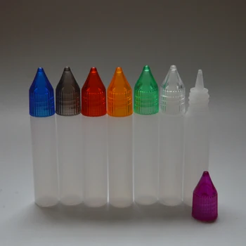 

500pcs 10ml Pen Style Plastic Bottles with Colorful Caps and Long Droppers Empty E Liquid Bottles
