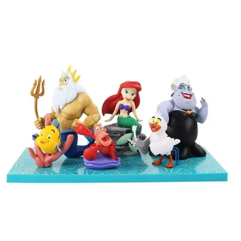  6pcs ξ  Ƹ ǱԾ Toyssebastian under ġ  ŷ Ʈ Scuttle Ursula PVC   