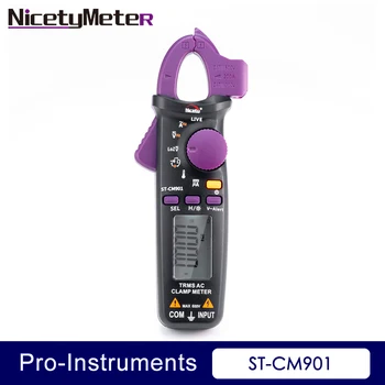 

Nicety ST-CM901 True RMS 6000 Counts Digital AC DC Clamp Meter Measure Capacitance Resistance Temerature Mini Clamp meter OD
