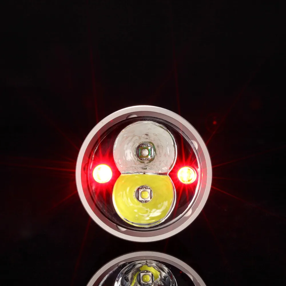 NITECORE CB6 CG6 CR6 CI6 CU6 CREE 4xColor светодиодный чипы для использования вне помещений фонарик без 18650 Батарея Водонепроницаемый фонарь