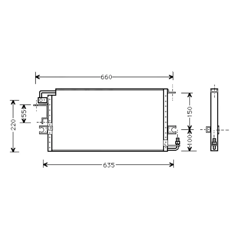 Для Toyota 4runner 4runner рН VZN VZN130 V6 3,0 87-96 конденсатор кондиционера R12 фитинг 8FC351307101 351307101 8846035130
