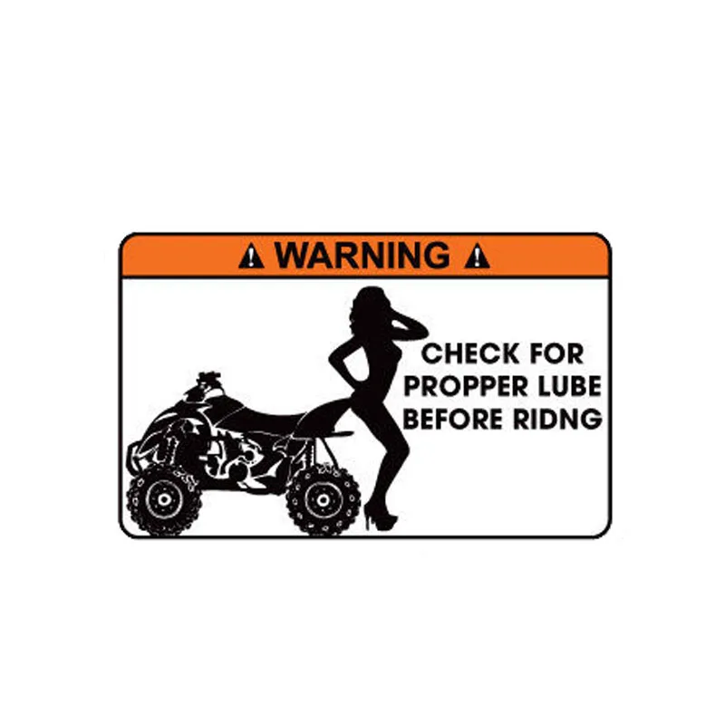 

Creative CHECK FOR PROPPER LUBE BEFORE RIDNG Car Sticker Accessories Vinyl PVC 14cm*8cm Motorcycle Car Styling Decal