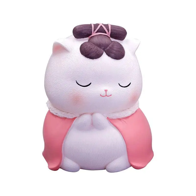 

Resin crafts ornaments cute cartoon piggy bank home decoration piggy banks piggy bank cat moneybox safe for money