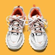 Ins/ популярные мужские кроссовки смешанных цветов; мужская обувь на платформе; zapatos De Hombre; спортивная обувь на шнуровке; сетчатые эспадрильи; обувь для папы
