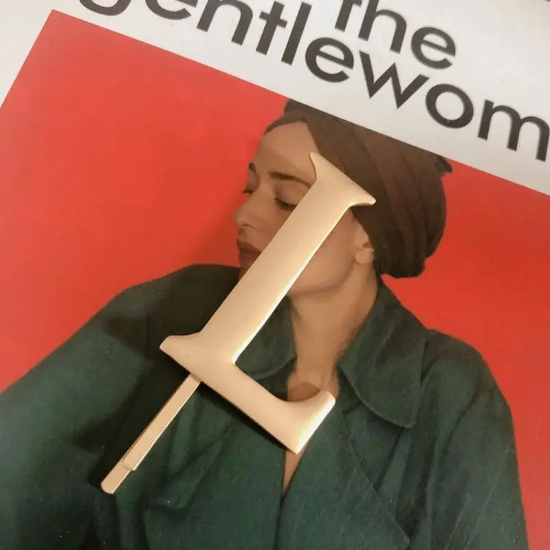 Модные женские заколки для волос, заколки с надписью LOVE Word, темпераментные простые заколки для волос, заколки для волос для девочек