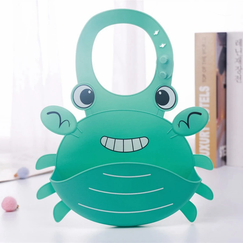 Детские нагрудники с рисунком из мультфильма, регулируемые детские нагрудники из пластика EVA, водонепроницаемые нагрудники для обеденного кормления, Детский фартук Babador de bebe - Цвет: JM0754G