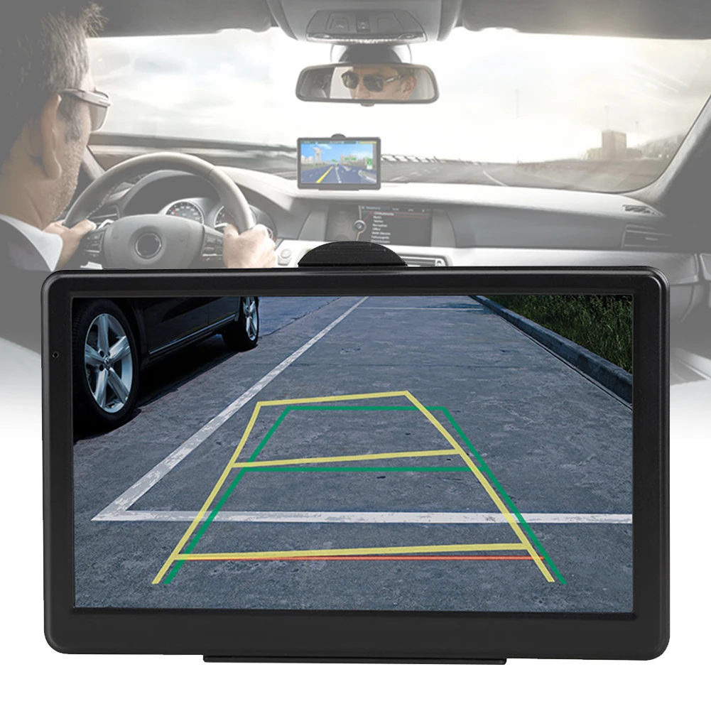 7 дюймов 8 ГБ 128 МБ универсальный грузовик многоязычный gps навигатор HD карты автомобиля многофункциональный FM караван устройство резистивный дисплей