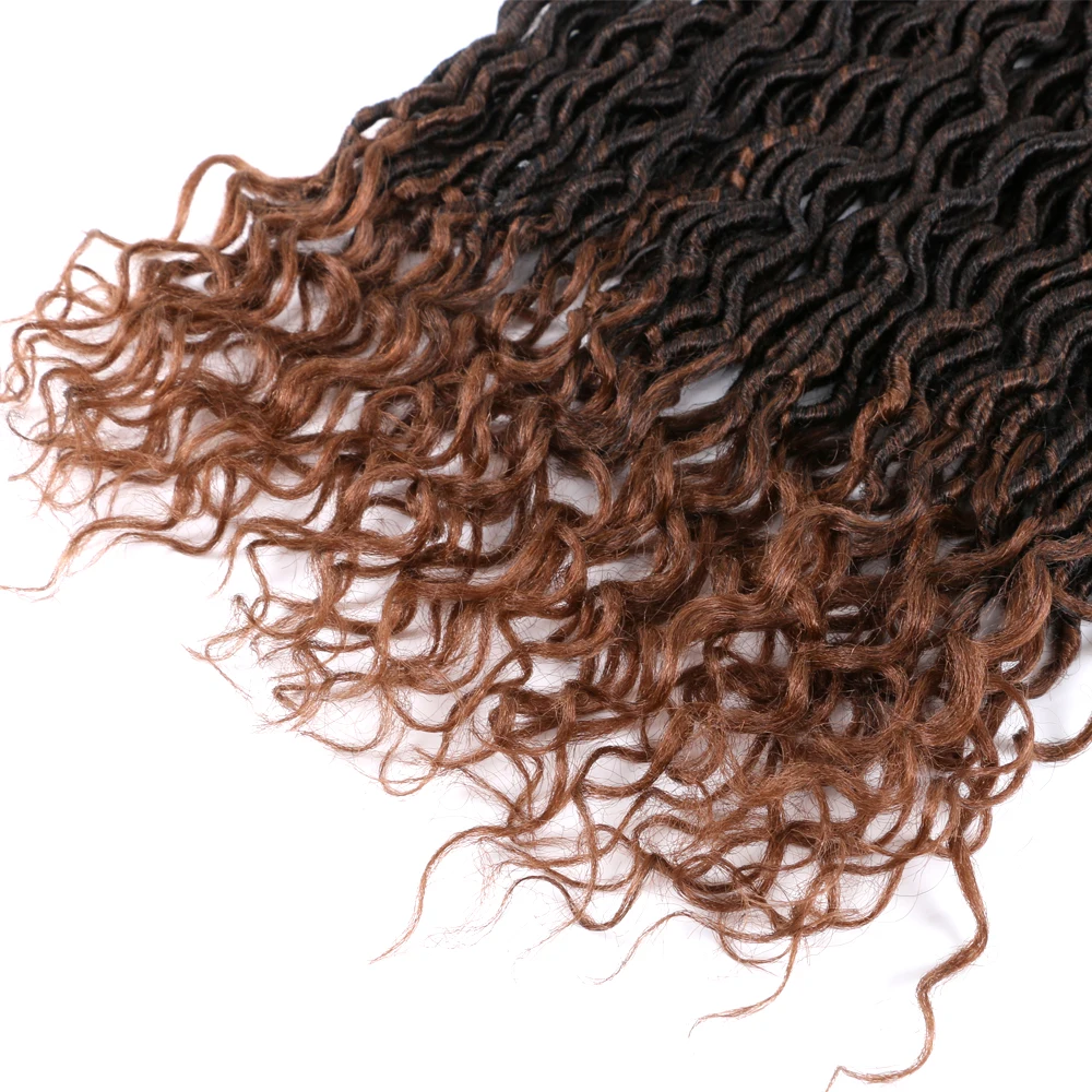 DAIRESS 18 &quotволнистые искусственные локоны в стиле Crochet волосы с вьющимися концами 24