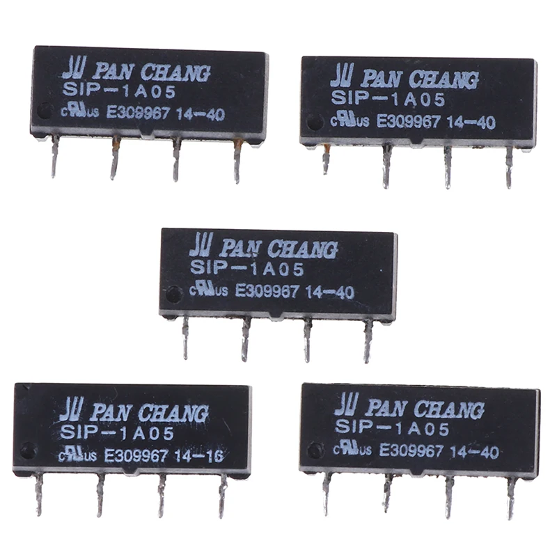 Hot Wholesale 5V Relay 5PCS SIP-1A05 Reed Switch Relay For PAN CHANG Relay 4PIN