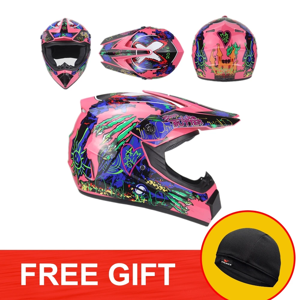 

Motorcycle Off Road Full Face Helmet Motocross Helmet Dirt bike Downhill MTB Racing Helmet Motorbike ABS Material Moto Helmet