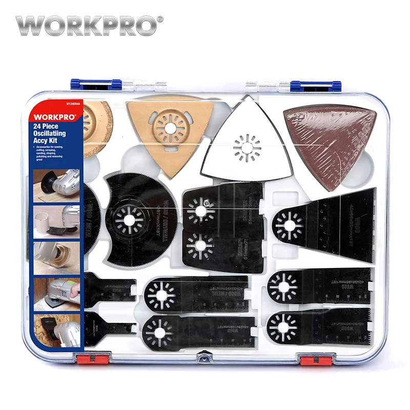 Skup WORKPRO 24 moc pc brzeszczoty do pił Oscillatiing akcesoria narzędziowe dla piła elektryczna akcesoria do elektronarzędzi