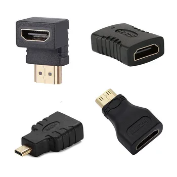 

4 Type HDMI Adapter Kit High Quality Mini Micro HDMI Adapter Extender Converter Connector Kits for HDTV Tablet PC