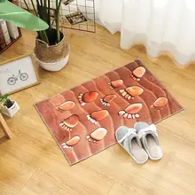 Коврик для ванной с каменным принтом, нескользящий коврик для дома, декоративные коврики для дома