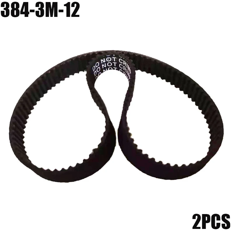 Replacement Synchronous Belt Electric Scooter Drive Belt HTD384-3M-12 New 