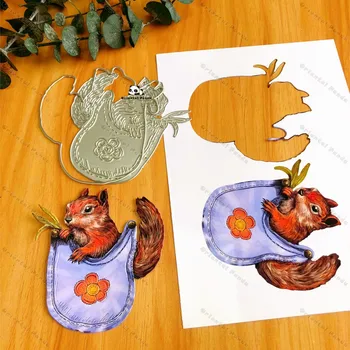 

New Dies 2020 Pocket squirrels Metal Cutting Dies diy photo album cutting dies Scrapbooking Stencil Die Cuts Stamps with die