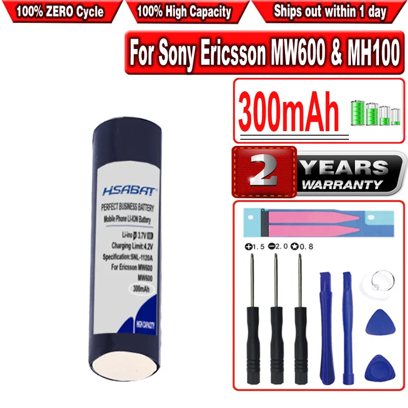 HSABAT 300mAh GP0836L17 HS-MW600 Battery for Sony Ericsson MW600 &amp MH100 Wireless headset | Электроника
