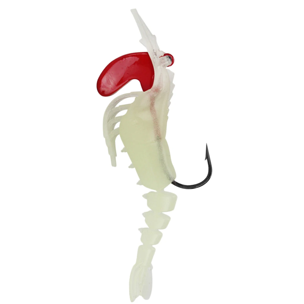 Multi Jointed Shrimp Lure Lifelike Luminous Soft Baits Saltwater Freshwater