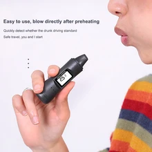 Breathalyzer Alcohol-Tester Police Digital Display White-Box No-Manual Backlight