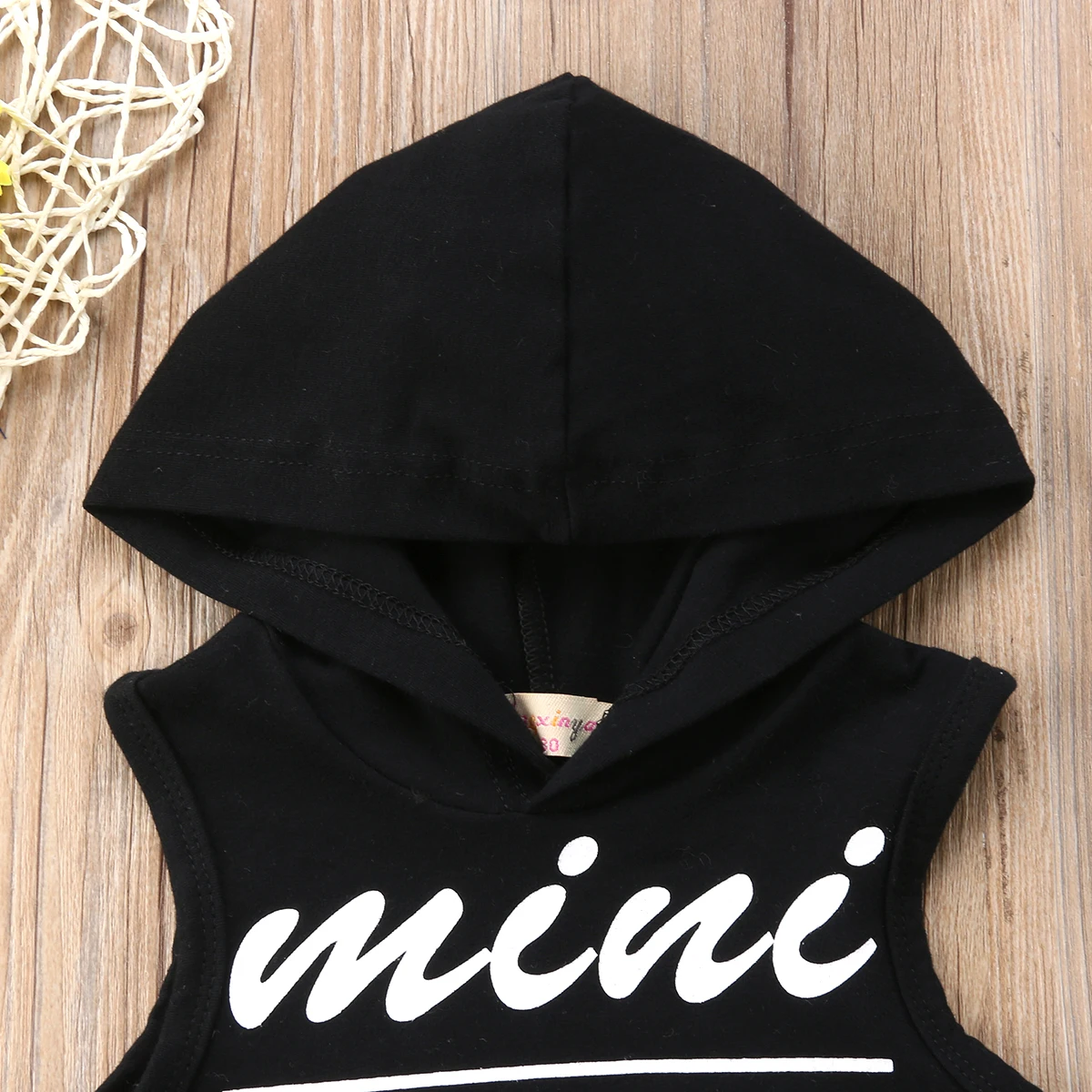 Mini Boss Sleeveless Hoodie and Denim Shorts 2pcs Set For Todddler and Baby Boy Clothes