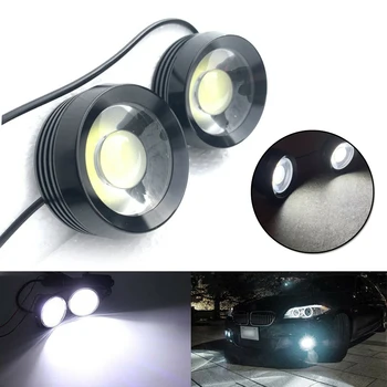 

2pcs 2.5" Inch LED Fog Light Round White COB Angel Eyes Halo DRL Driving Car Truck Car Headlight Fog Lamp