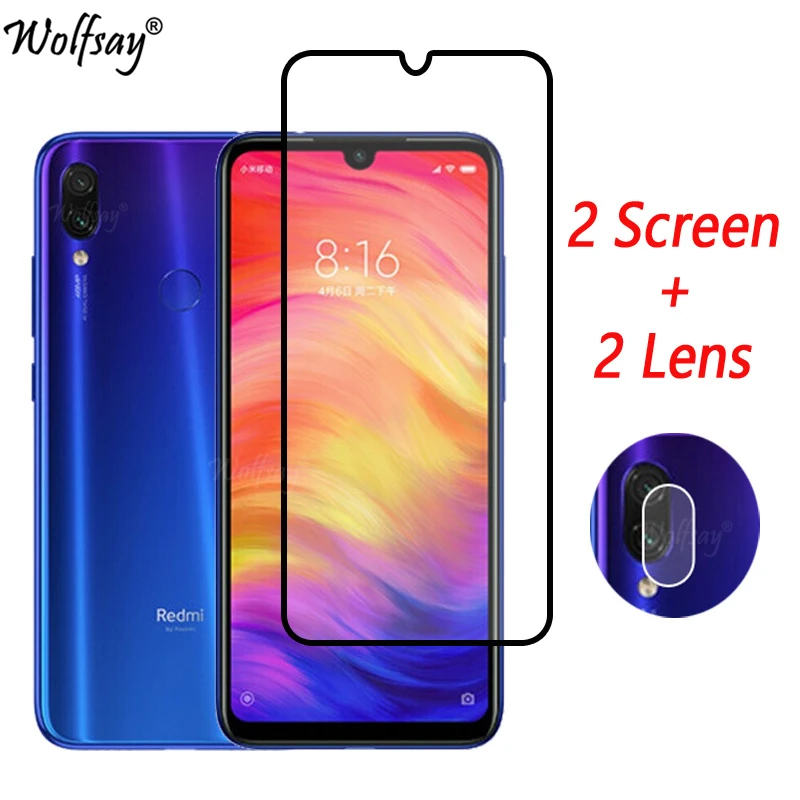 Закаленное стекло с полным покрытием для экрана Redmi Note 7 защита 8 9 Pro камеры Xiaomi |