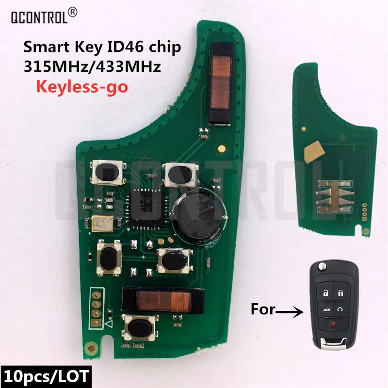 REVIEW TOP SELLER  QCONTROL Car Control Alarm Remote Key Circuit Board for Chevrolet 315MHz 433MHz Keyless-go Comfort-