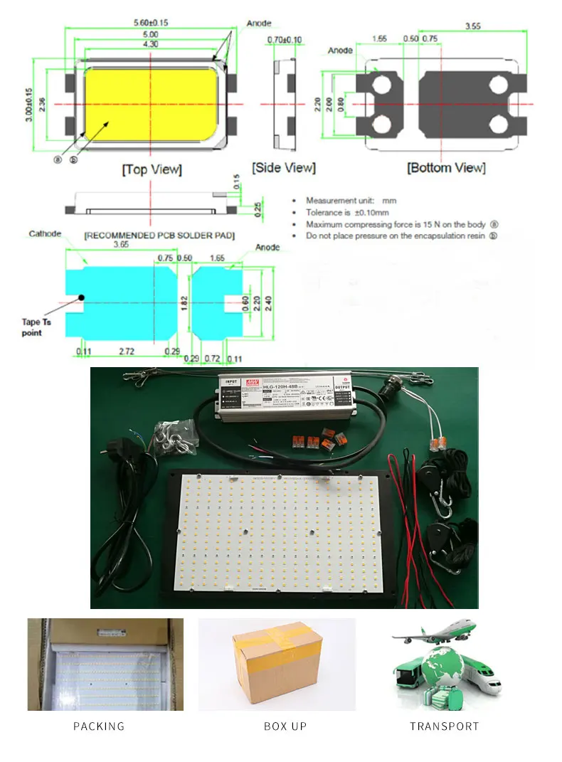 Самсунг Квантовая доска lm301b 3000k 3500k+ Epistar 660nm+ UV+ IR