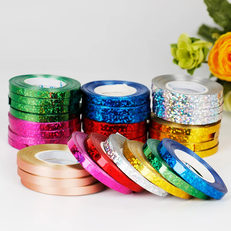 

10m Shiny Balloon Ribbons Rope Foil Balloon Laser Ribbon Roll Wedding Birthday Party Decoration Air Balloon Wrapping Ribbon