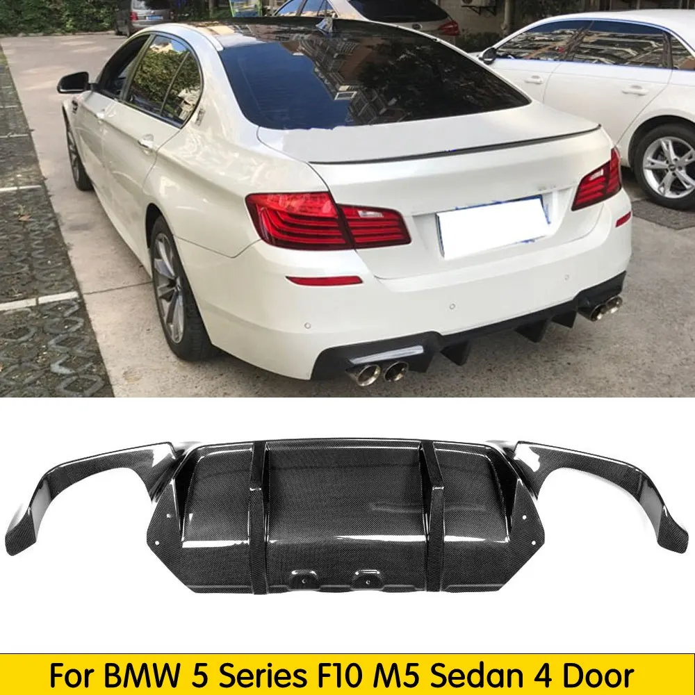 Автомобильный Стайлинг гоночный задний диффузор спойлер для BMW 5 серии F10 525i 528i M