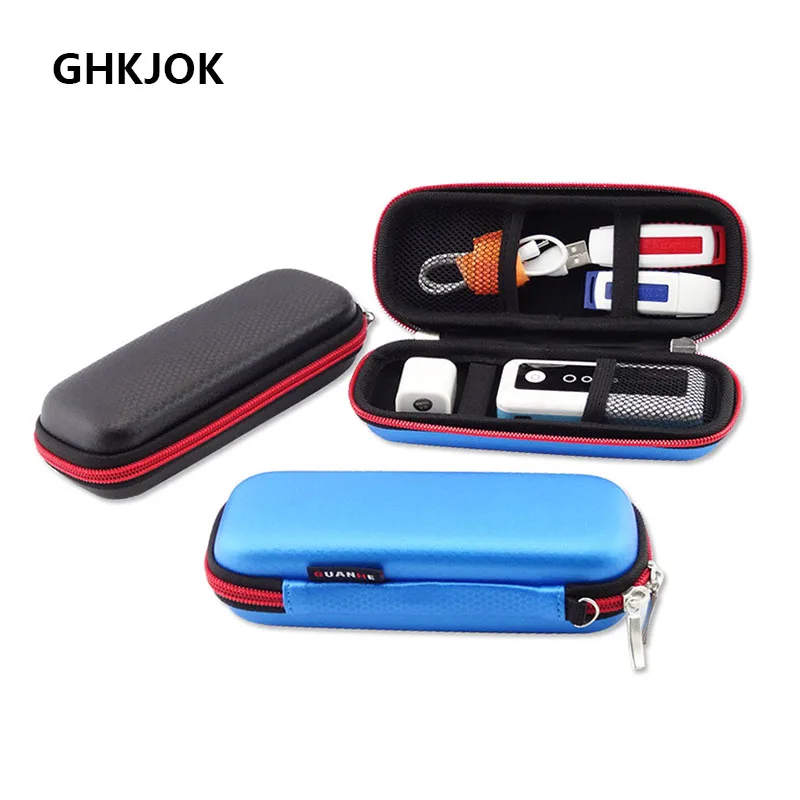 

EVA Carrying Storage Digital Bags for Headphone Earphone Cable HDD Protective Zipper Cases Hard Cover Pouch for USB Memory Card