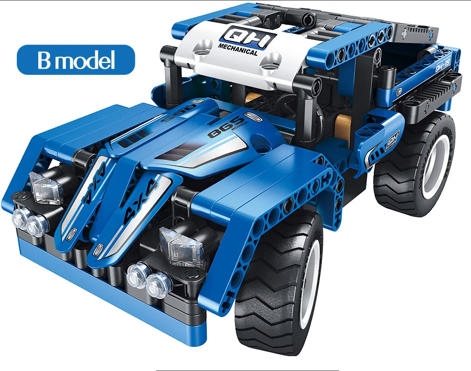 RC 2,4 Ghz City Technic RC автомобильные строительные блоки двойной режим Wrangler гоночный автомобиль кирпичи транспортное средство с дистанционным управлением игрушки для детей
