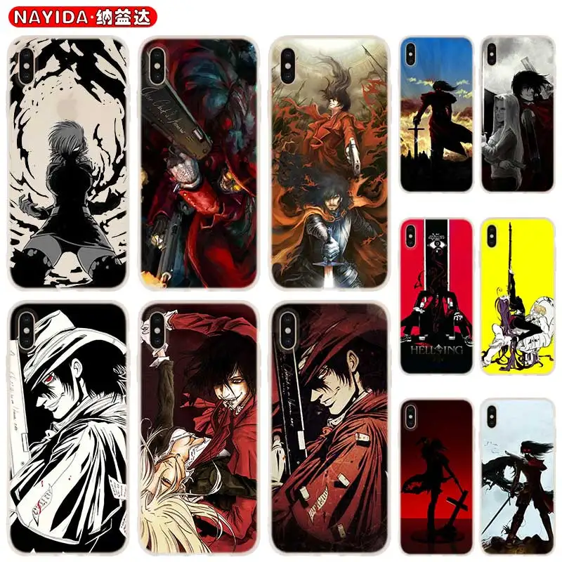 Мягкий чехол для iPhone 12 11 Pro X XS Max XR 6 7 8 G Plus SE 2020 5 S Чехол hellsing ultimate | Мобильные