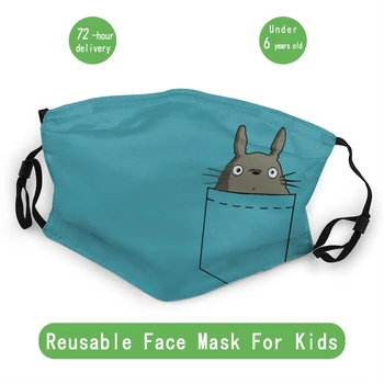 

Pocket Totoro Children Non-Disposable Face Mask Ghibli Anti Bacterial Dust Mask Protection Mask Respirator Mouth Muffle
