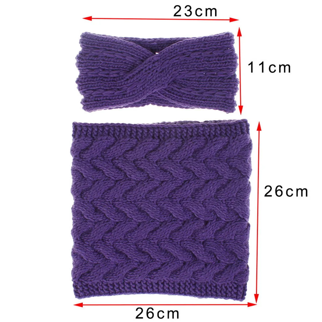 Headband Women's Hair Accesories Fashion Autumn And Winter Pure Color Wool Knitted Hair Band Sports Headband Hair Ornaments Girl