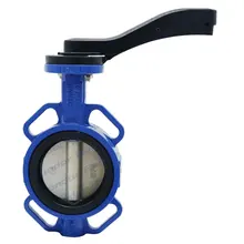 Bundor 4 inch ductile iron disc pn16 lever butterfly valve handles