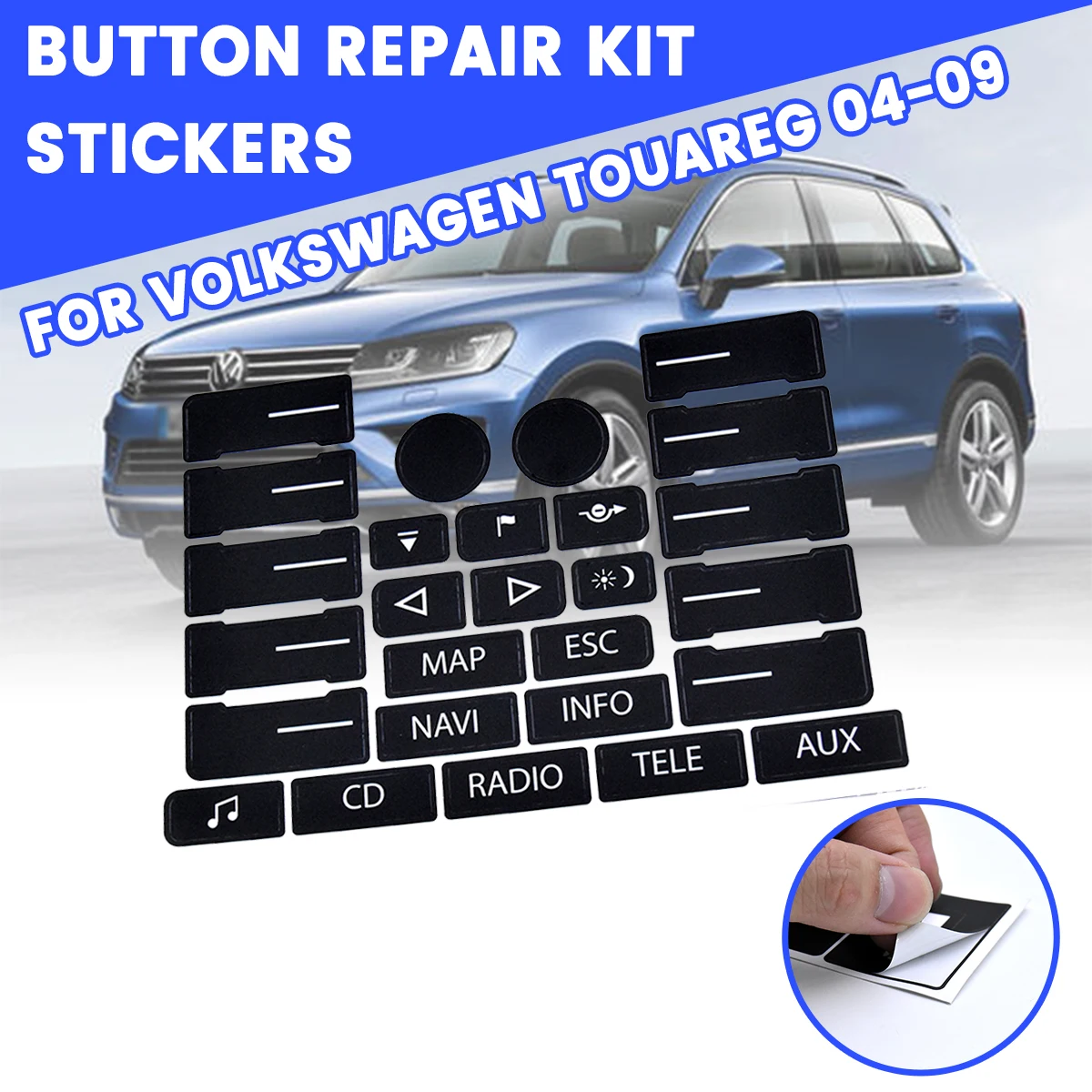 Для VW для Volkswagen Touareg 2004 2009 Автомобильная Навигация стерео радио переключатель