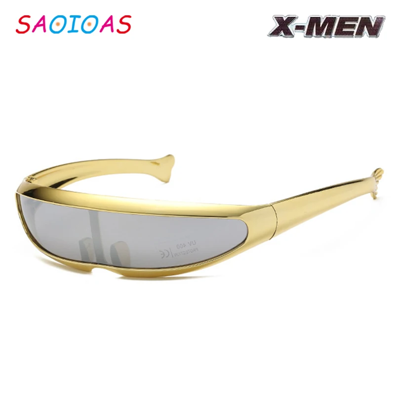 SAOIOAS забавные Инопланетные Солнцезащитные очки Мужские X men персональные