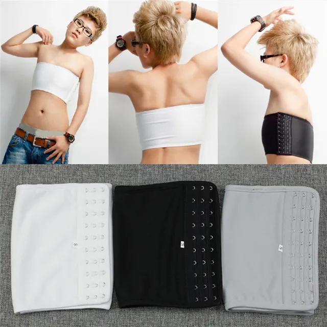 Casual Breathable Strapless Chest Binder Breast Hook Up Cosplay