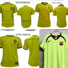 1994 1998 2002 Роналду Роналдиньо футбол Джерси Rivaldo ретро классические рубашки R. Carlos Romario BEBETO Maillot Foot Camiseta